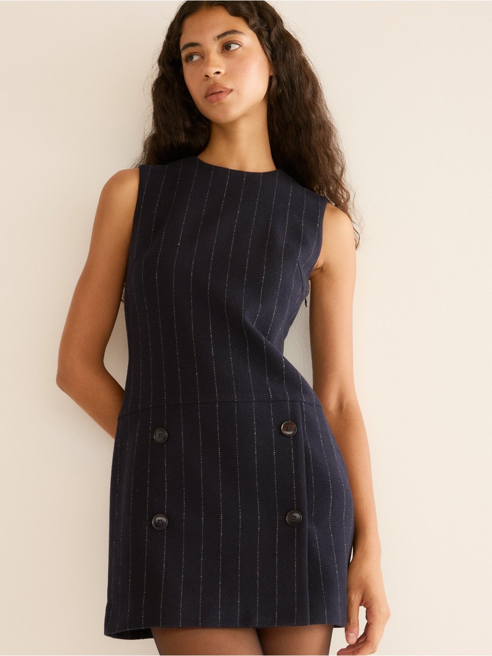 DOEN POLLY DRESS -- MARIANNE PINSTRIPE NWT WORK DRESS